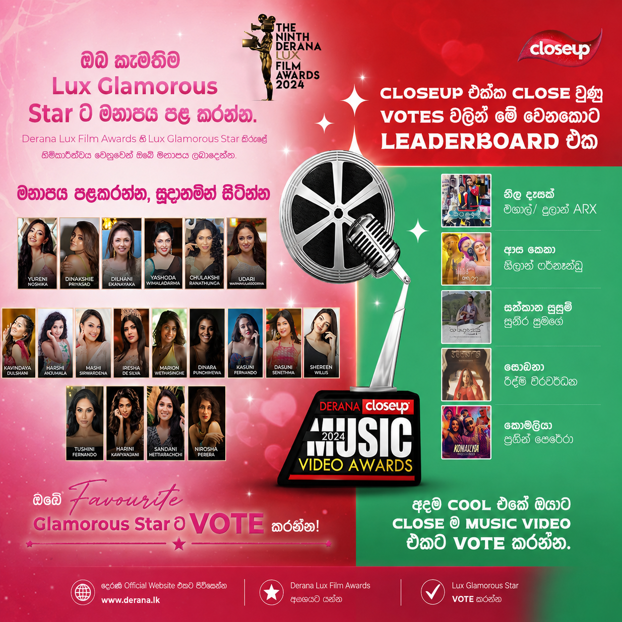 TV Derana Microsites